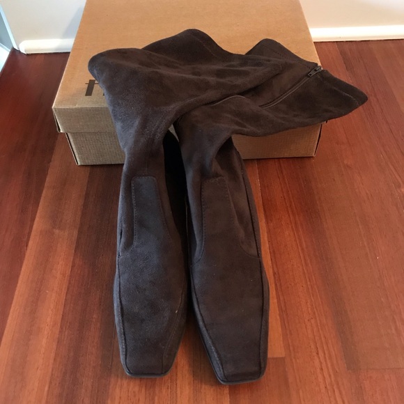 Franco Sarto Brown Suede Boots - Picture 2 of 6